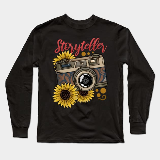 Camera Photography Photographer Long Sleeve T-Shirt by KAWAIITEE